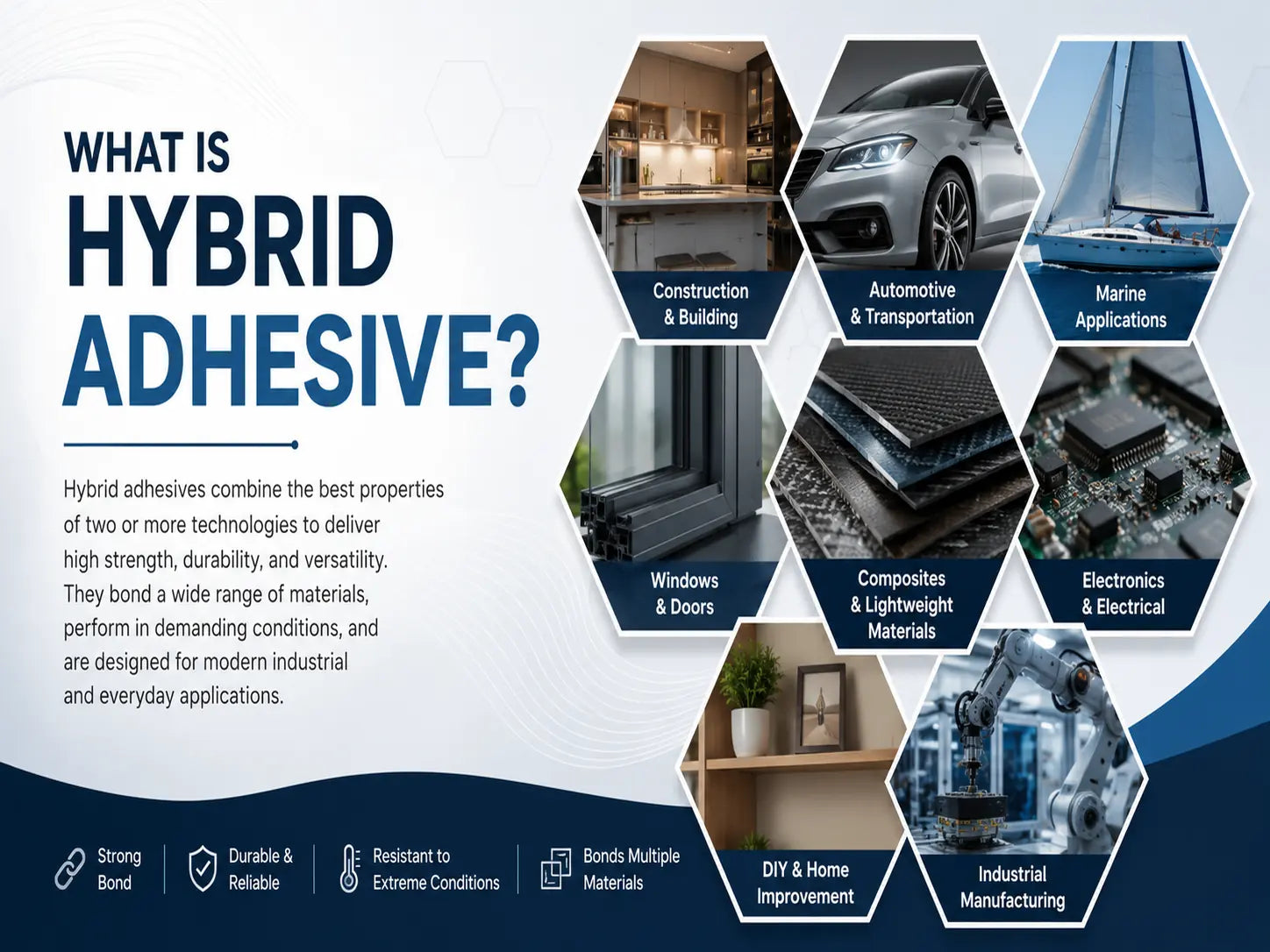 What is Hybrid adhesive?