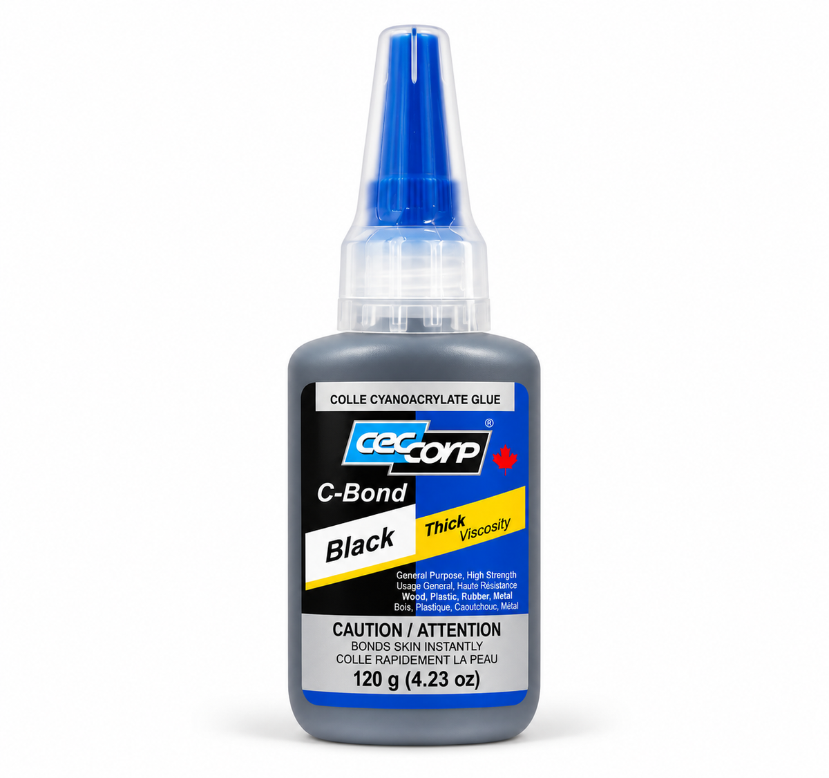 Super Glue Thick Black CA Glue (Cyanoacrylate Adhesive) - CECCORP