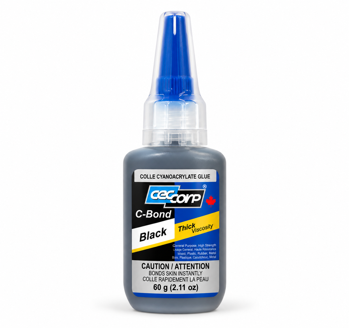 Super Glue Thick Black CA Glue (Cyanoacrylate Adhesive) - CECCORP