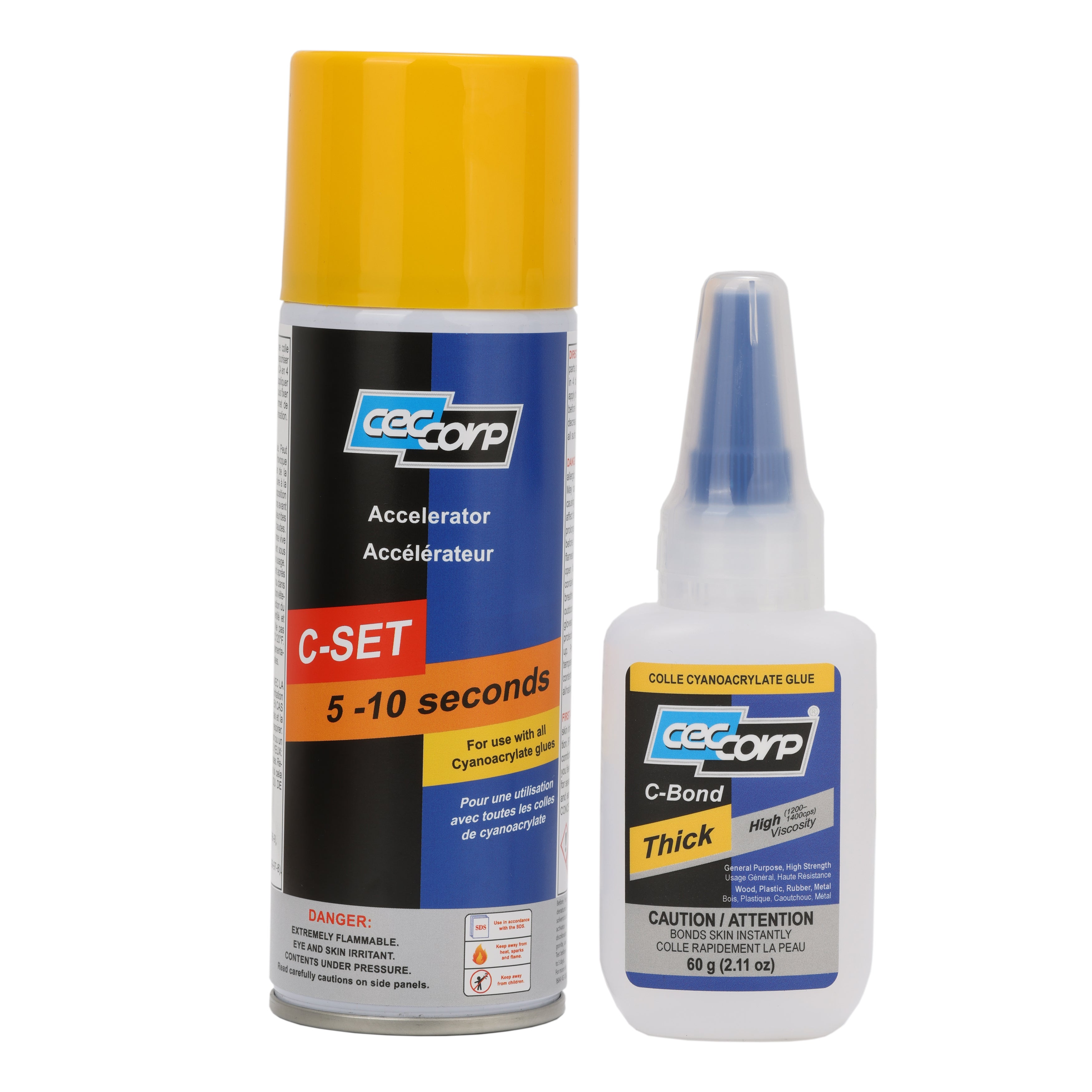 C-BOND Thick & C-SET Bundle | CA Glue and Accelerator Kit