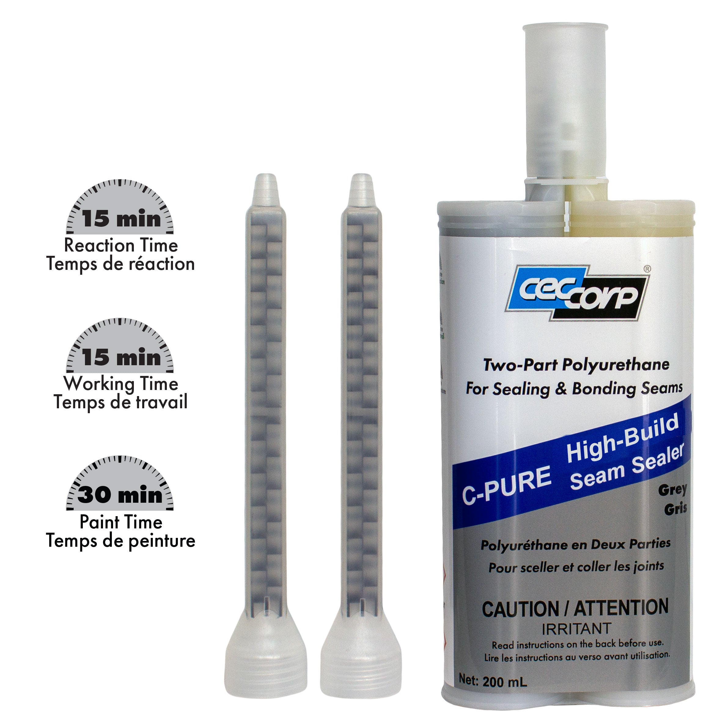 C-Pure High Build Seam Sealer | Two-Part Polyurethane Adhesive for Sealing and Bonding Seams