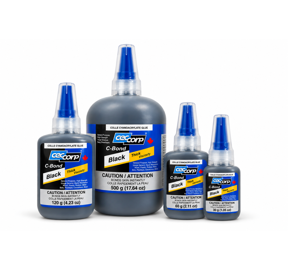 Super Glue Thick Black CA Glue (Cyanoacrylate Adhesive) - CECCORP