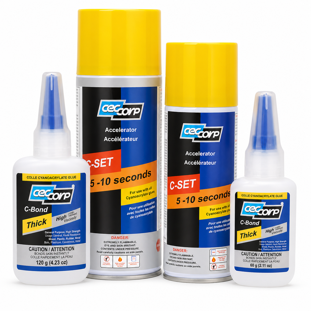 C-BOND Thick & C-SET Bundle | CA Glue and Accelerator Kit