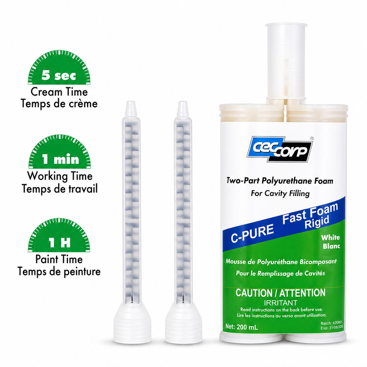 C-Pure Fast Foam Rigid | Two-Part Polyurethane Foam