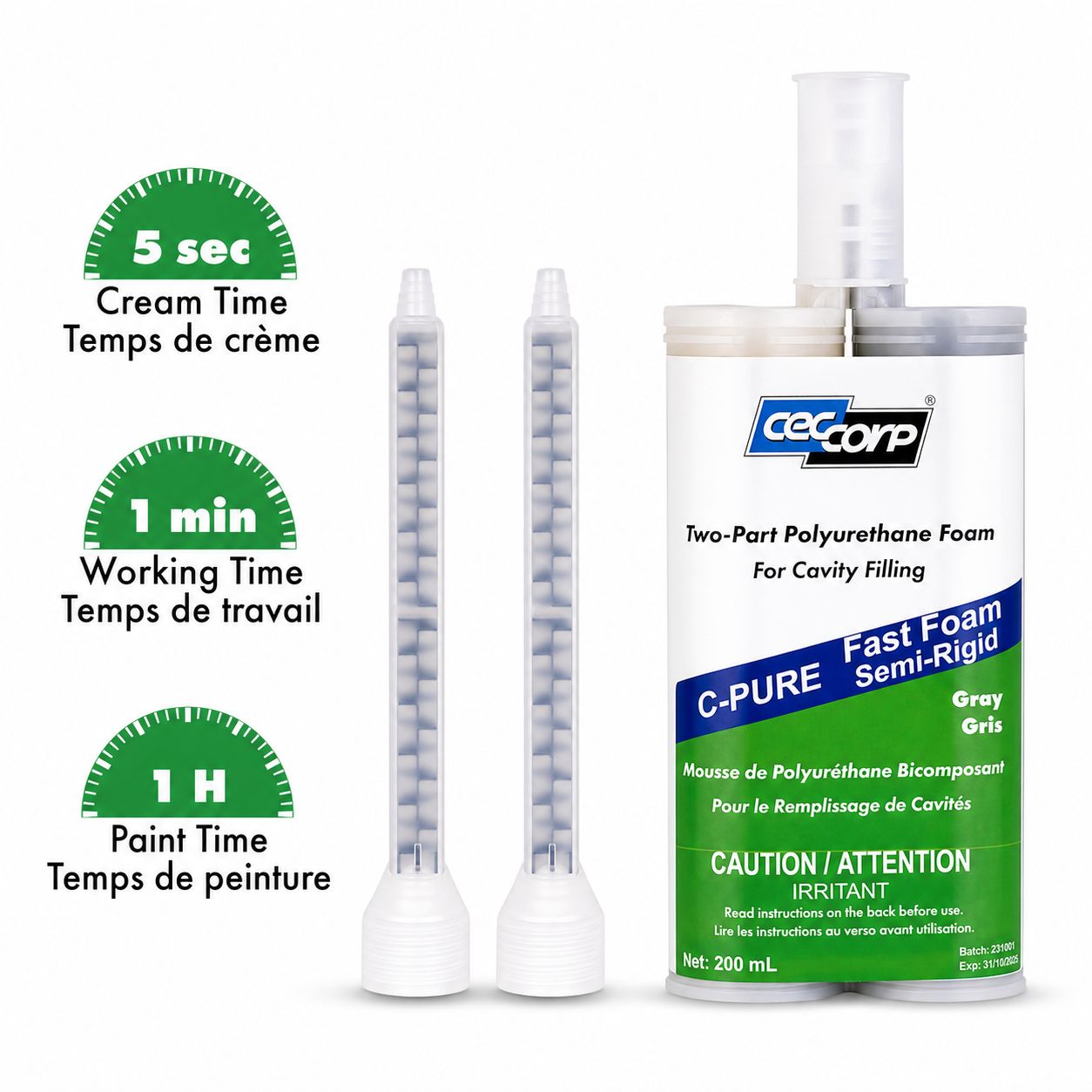C-Pure Fast Foam Semi-Rigid | Two-Part Polyurethane Foam