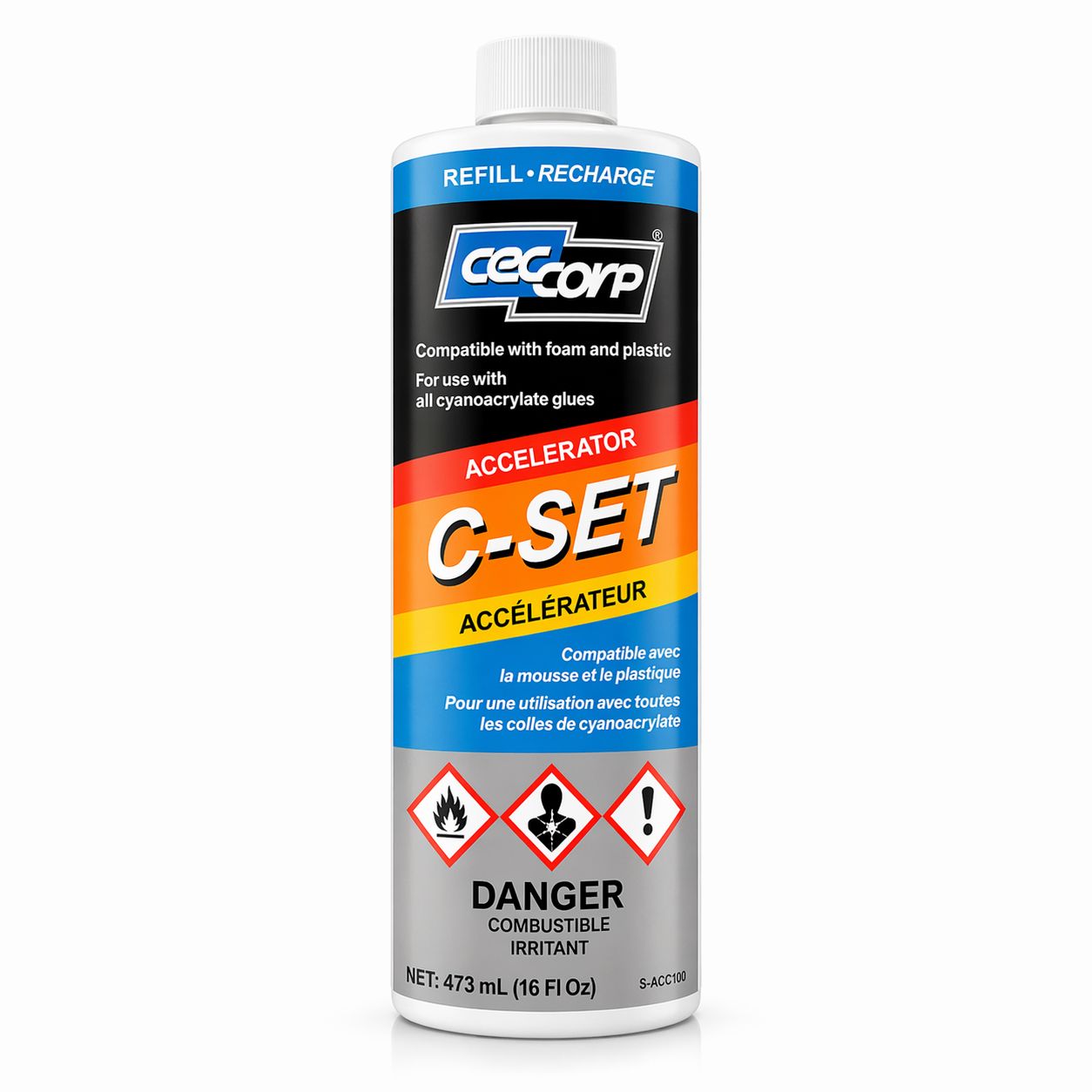 C-Set Mist Spray Refill | Cyanoacrylate Accelerator