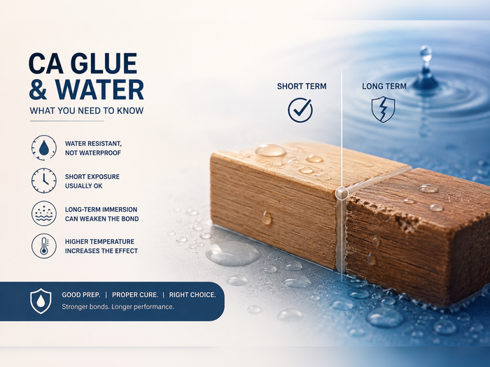 How Does Water Affect Cured CA Glue?