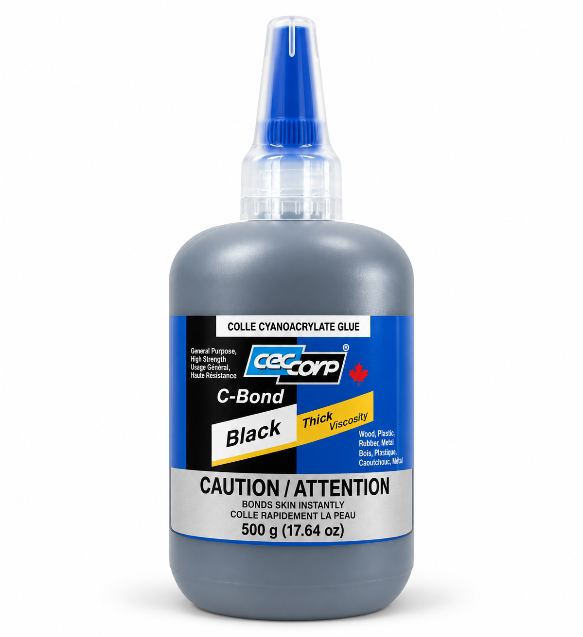 Super Glue Thick Black CA Glue (Cyanoacrylate Adhesive) - CECCORP