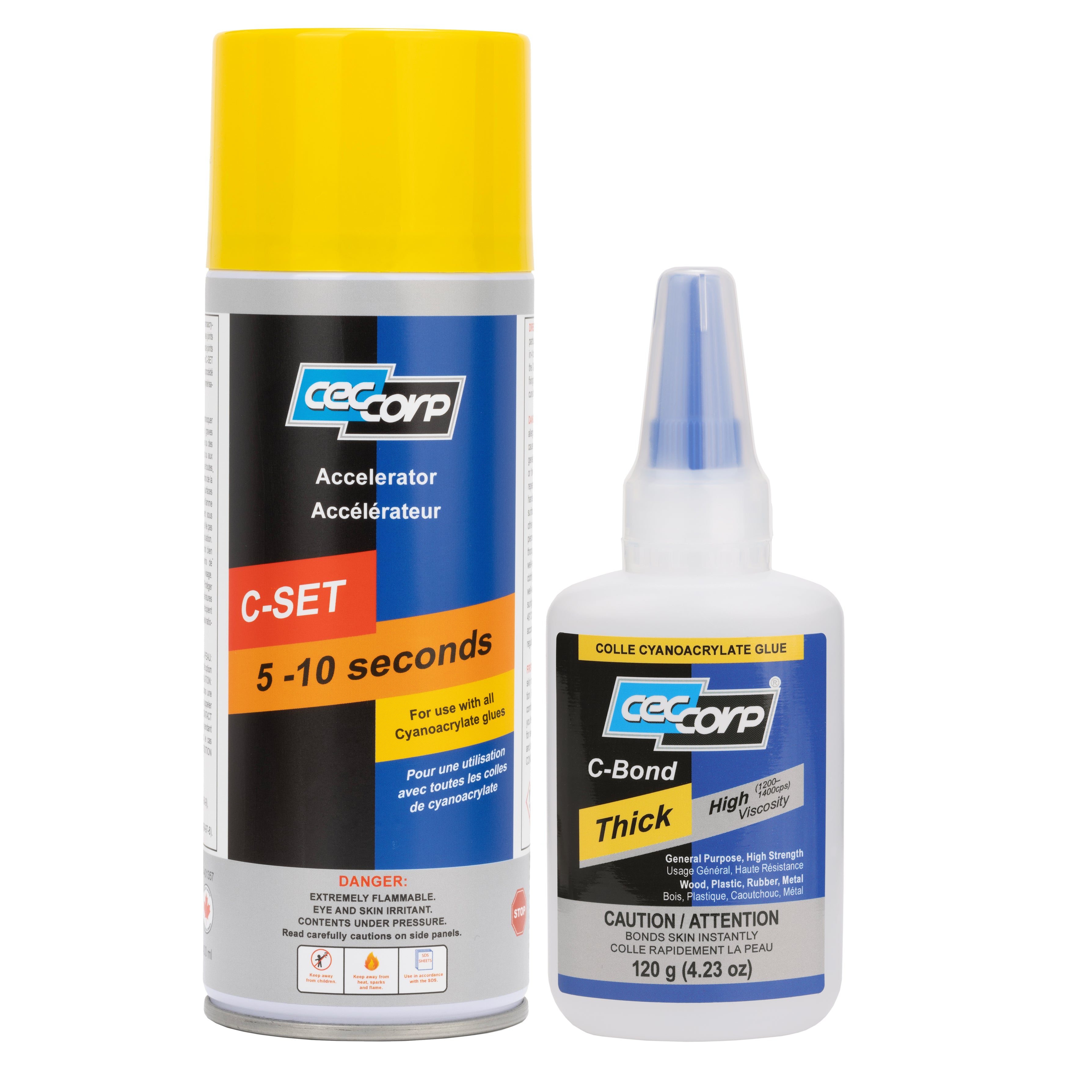 C-BOND Thick & C-SET Bundle | CA Glue and Accelerator Kit