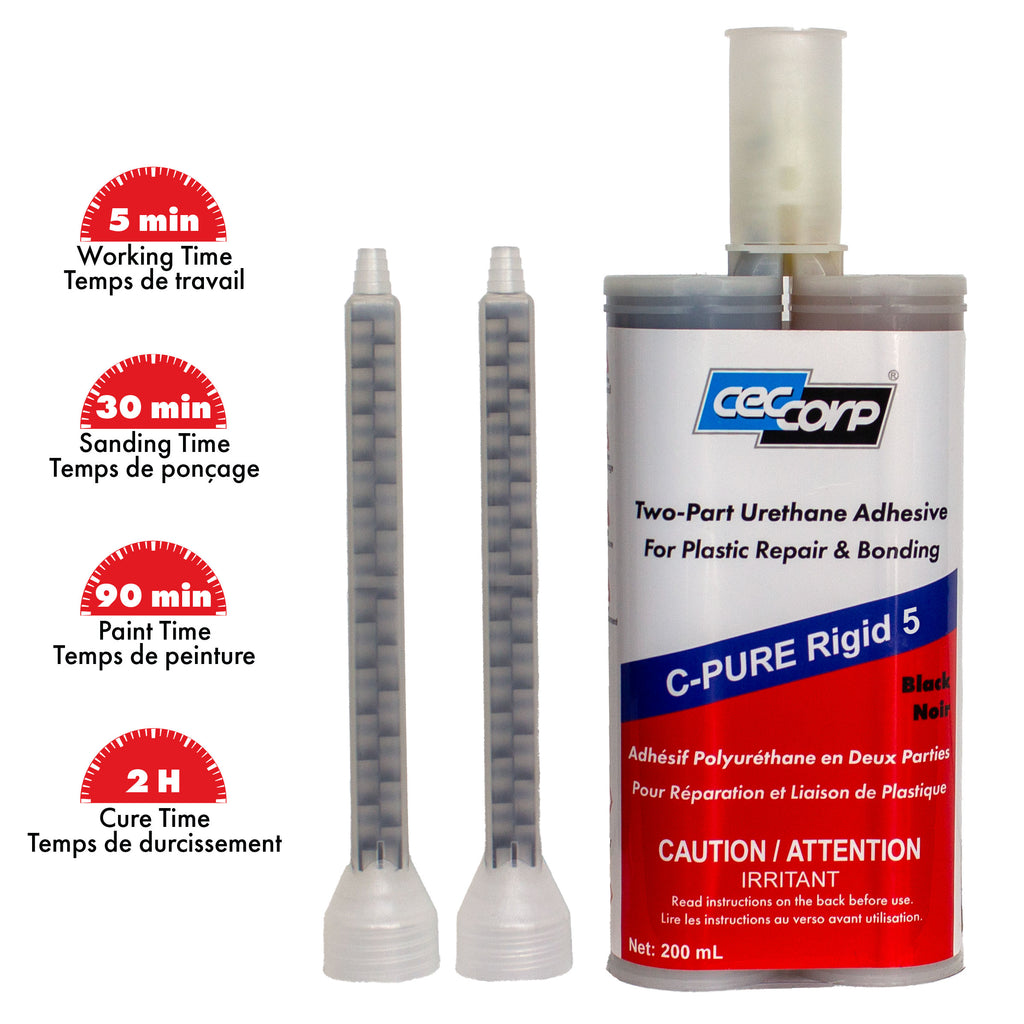 C-Pure Rigid 5 | Two-Part Polyurethane Adhesive for Plastic Bonding and Repair