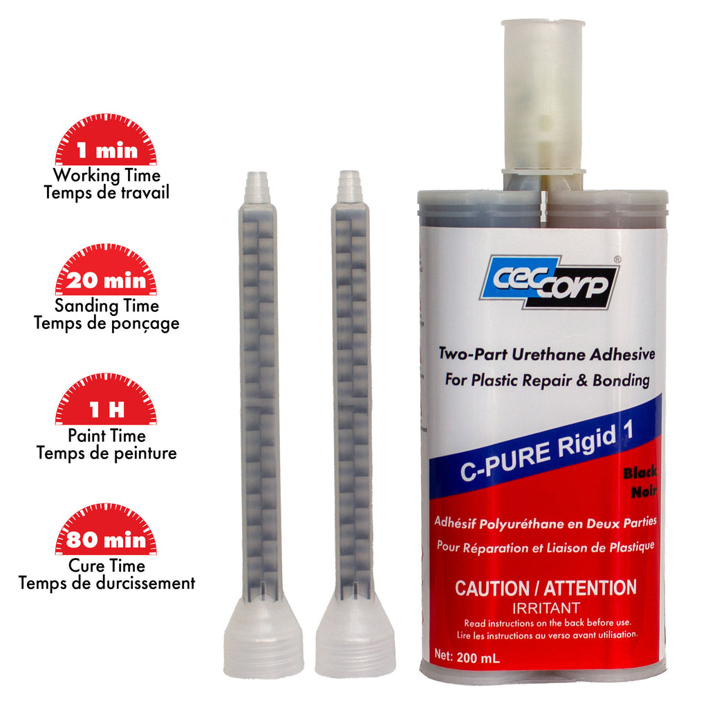 C-Pure Rigid 1 | Two-Part Polyurethane Adhesive for Plastic Bonding and Repair