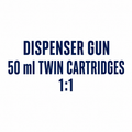 Dispenser Gun for 50ml Twin Cartridges 1:1