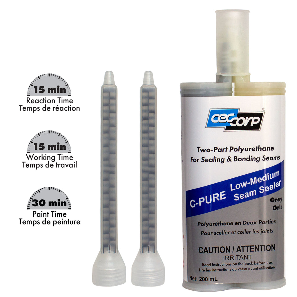 C-Pure Low/Medium Build Seam Sealer | Two-Part Polyurethane Adhesive for Sealing and Bonding Seams