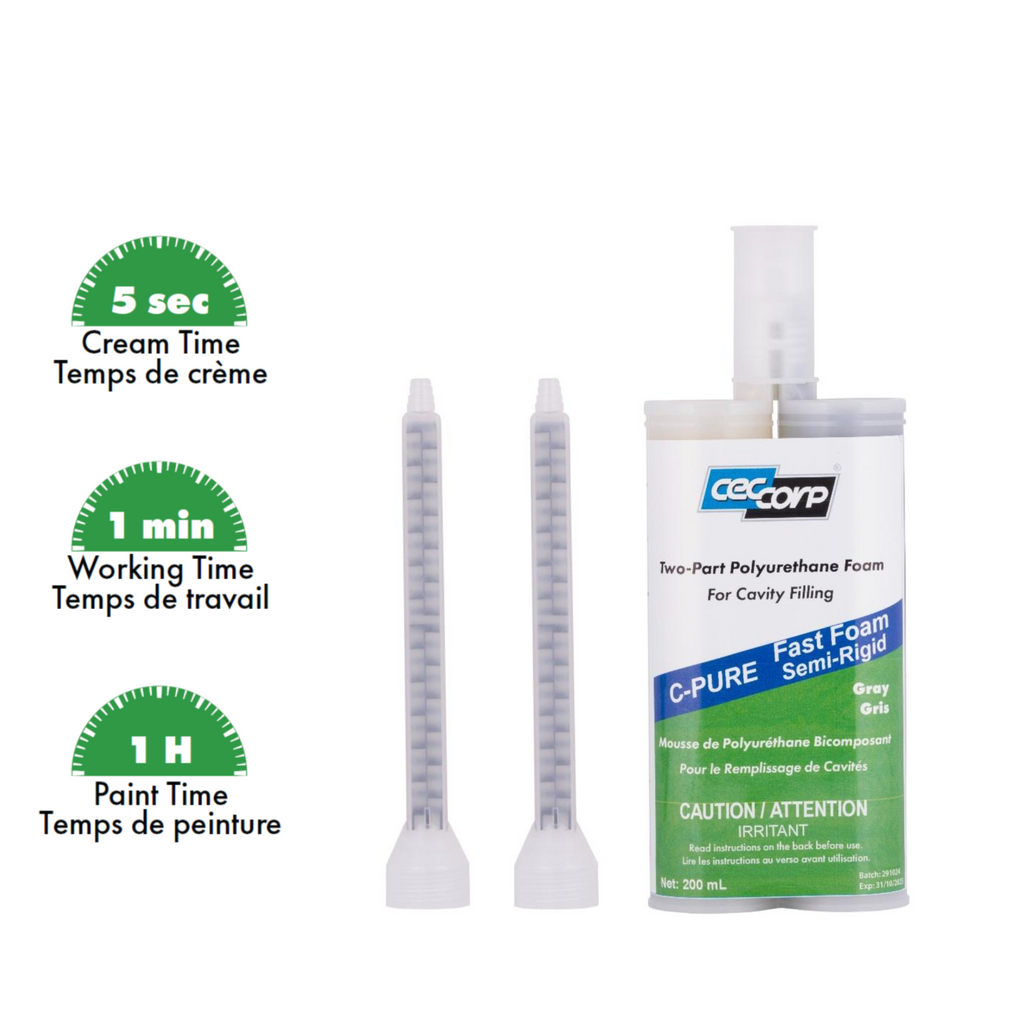 C-Pure Fast Foam Semi-Rigid | Two-Part Polyurethane Foam - CECCORP