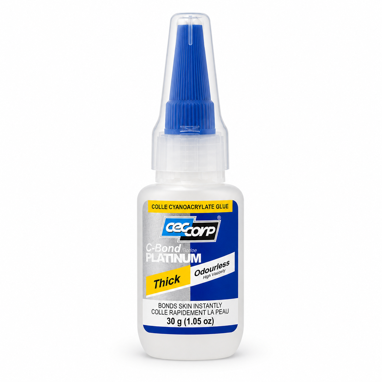 C-Bond Platinum Thick | Odorless | Foam Safe | High Viscosity Cyanoacrylate Glue