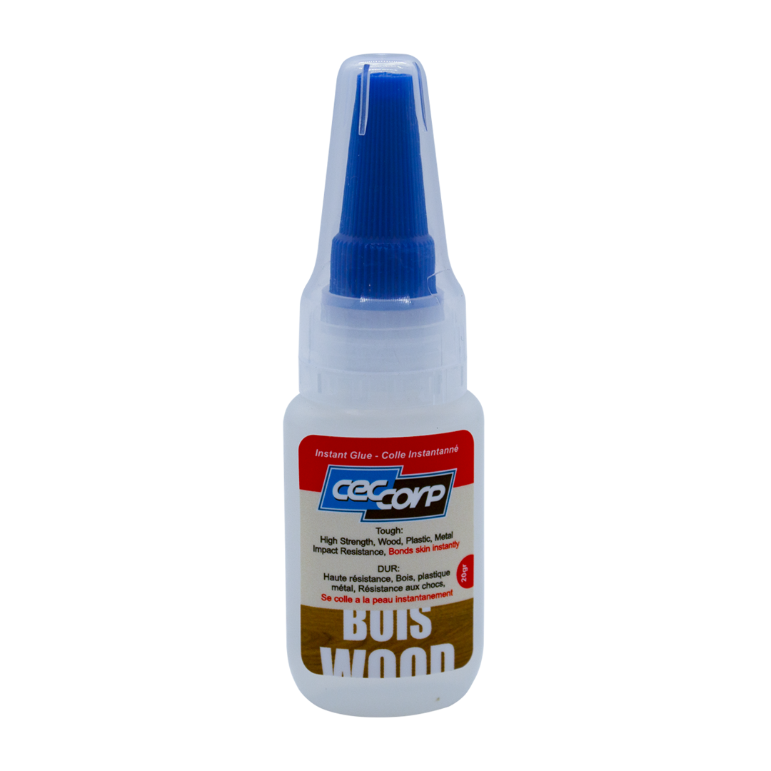 Instant glue for wood